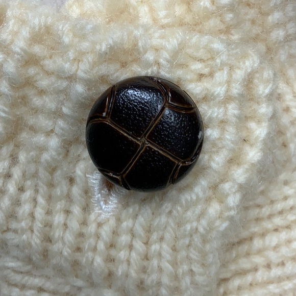 Vintage 7 button fisherman cardigan sweater-no size looks like a Large/XL - Picture 4 of 6